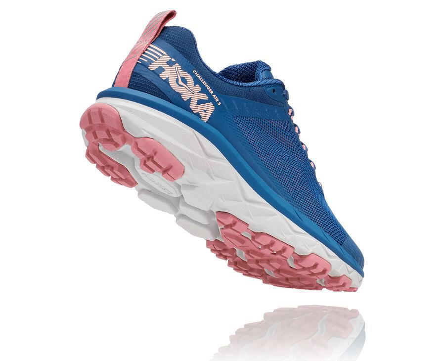 Tenis Hoka One One Trail Mujer Azules - Challenger Atr 5 - SVJX98651